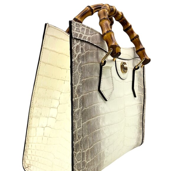 GUCCI Crocodile Himalaya Small Diana Tote NEW - Picture 4 of 10